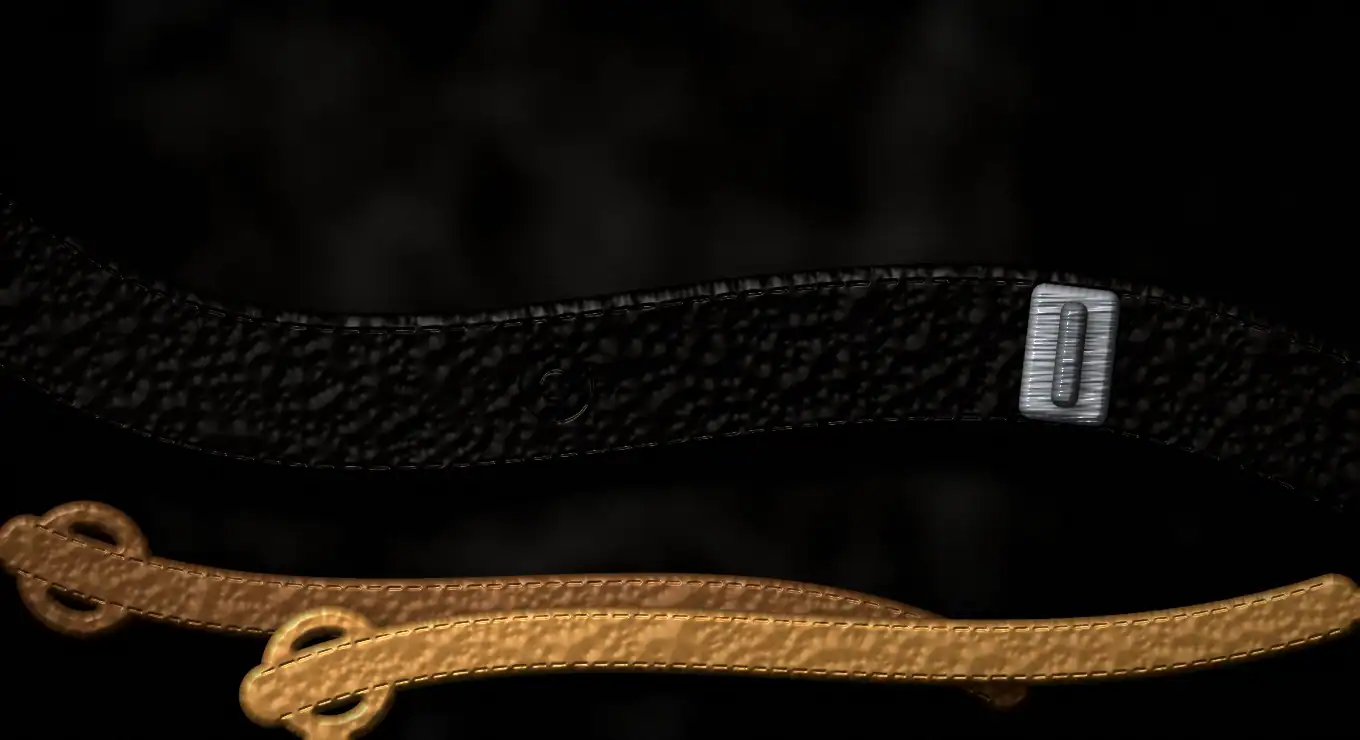 Leather weightlifting belt and lifting straps