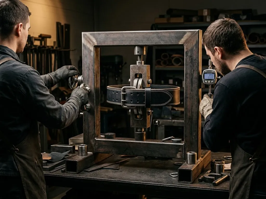 Load testing a prong belt