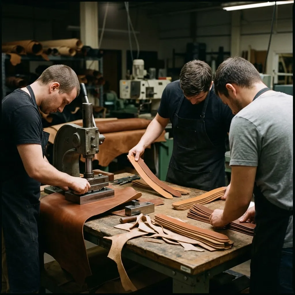 The cutting bench on the production floor
