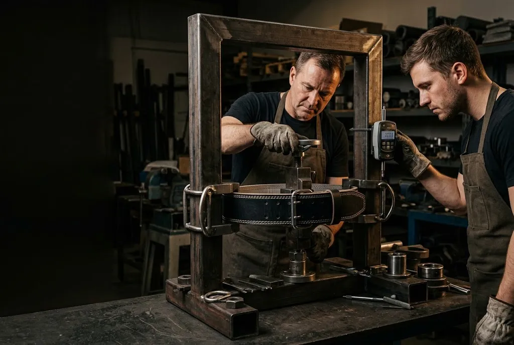 Belts staged for load testing