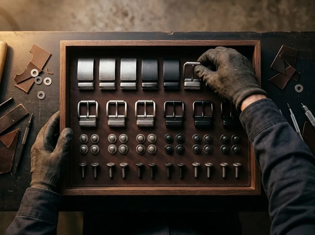 Belt hardware, levers and D-rings
